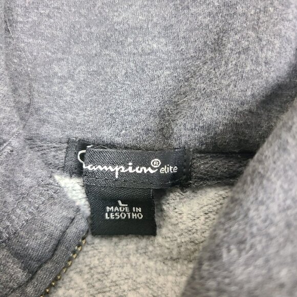 Champion Authentic Athleticwear Gray Long Sleeve‎ Full Zip Hoddie Size Large - Picture 2 of 5
